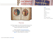 Tablet Screenshot of manuscriptleaves.com